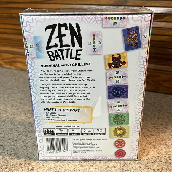 Moonrise Games Zen Battle Survival of the Chillest Card Game NEW Factory Sealed - Picture 2 of 2